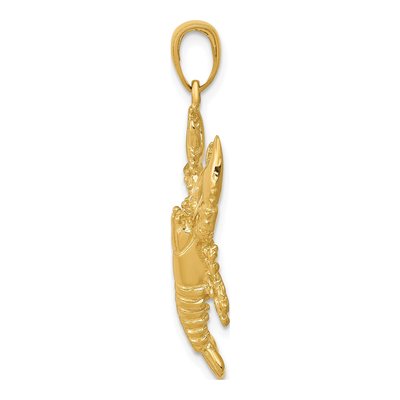 14K Yellow Gold 3D Pendant – view 3