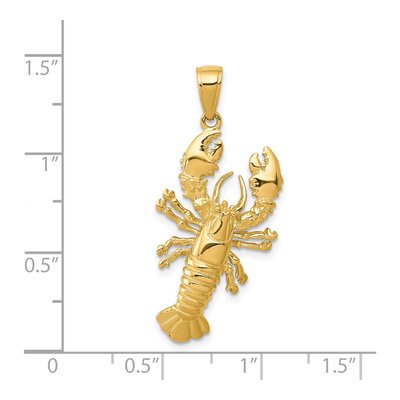 14K Yellow Gold 3D Pendant – view 5