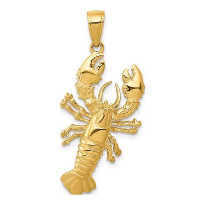 14K Yellow Gold 3D Pendant