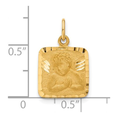 14K Yellow Gold Angel Charm – view 5