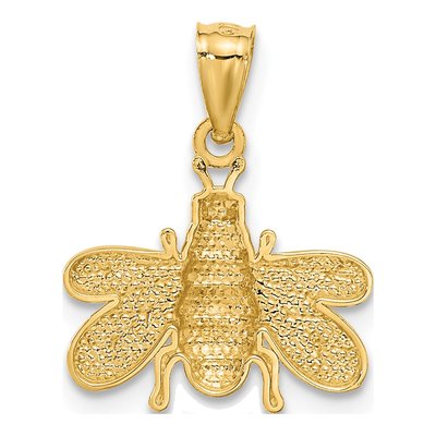 14K Yellow Gold Bee Pendant – view 4