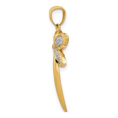 14K Yellow Gold Dragonfly Pendant – view 3