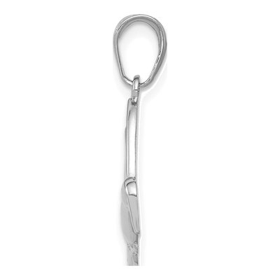 14K White Gold Hummingbird Pendant – view 2