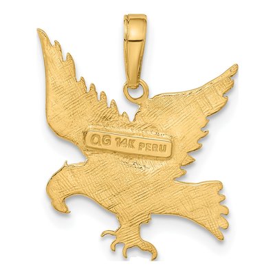 14K Yellow Gold Eagle Pendant – view 4