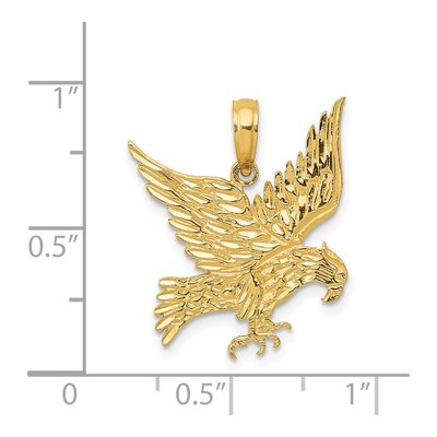 14K Yellow Gold Eagle Pendant – view 5