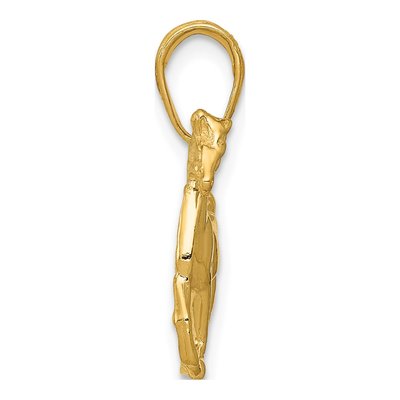 14K Yellow Gold Standing Horse Pendant – view 3
