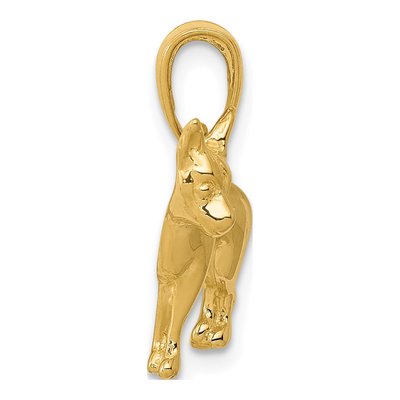 14K Yellow Gold Chihuahua Dog Pendant – view 3