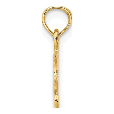 14K Yellow Gold I Heart My Cats Charm – view 3