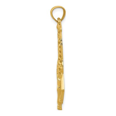 14K Yellow Gold Giraffe Pendant – view 3