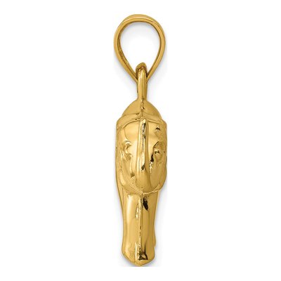 14K Yellow Gold Elephant Pendant – view 3