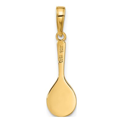 14K Yellow Gold Tennis Racquet Ball Charm – view 4