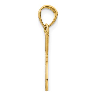 14K Yellow Gold Double Tennis Racquet Charm – view 3