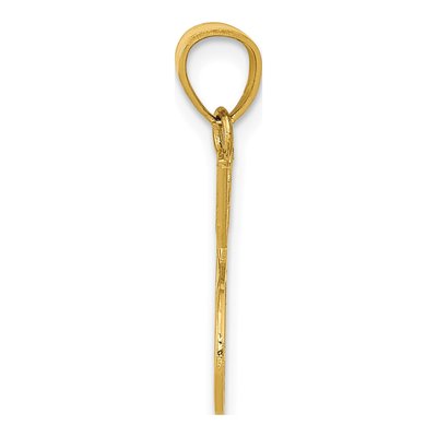 14K Yellow Gold Double Tennis Racquet Charm – view 5