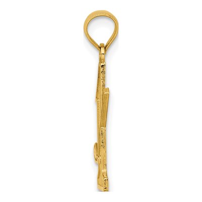14K Yellow Gold Golf Club Ball Number 1 Pendant – view 3