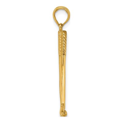 14K Yellow Gold Golf Clubs Ball Pendant – view 3