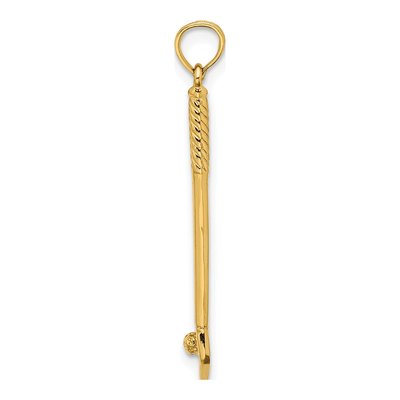 14K Yellow Gold Golf Club Ball Pendant – view 3