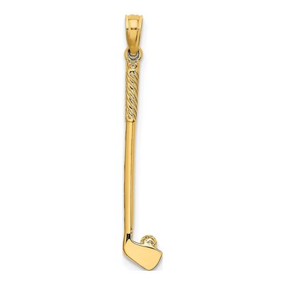 14K Yellow Gold Golf Club Ball Pendant – view 5