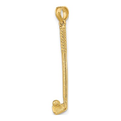 14K Yellow Gold Golf Club Ball Pendant – view 6