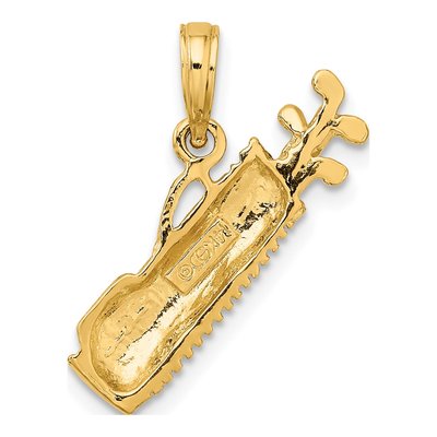 14K Yellow Gold Golf Bag Pendant – view 5