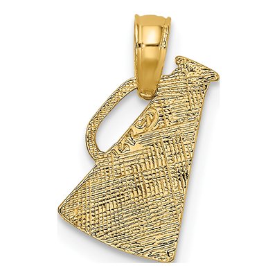 14K Yellow Gold Megaphone Charm – view 4