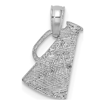14K White Gold Megaphone Pendant – view 4