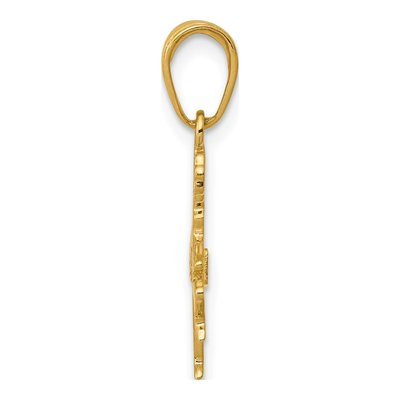 14K Yellow Gold Cheerleader Pom-Poms Pendant – view 3