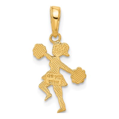 14K Yellow Gold Cheerleader Pom-Poms Pendant – view 4