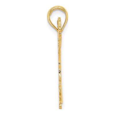 14K Yellow Gold Cheerleader Pendant – view 3
