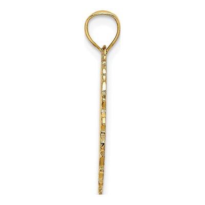 14K Yellow Gold Dart Board Pendant – view 3