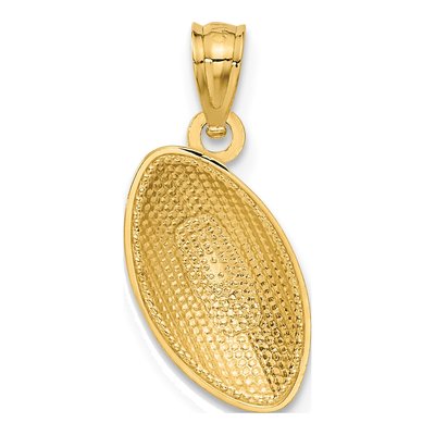 14K Yellow Gold Football Pendant – view 4