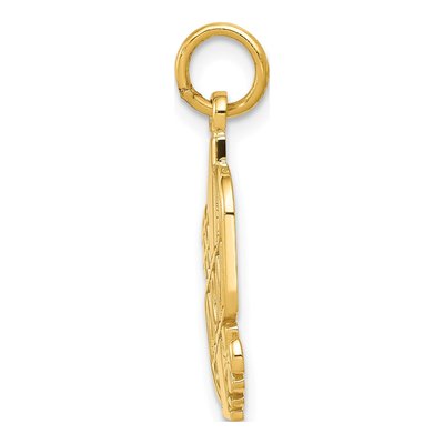 14K Yellow Gold MOM Number 1 Pendant – view 3