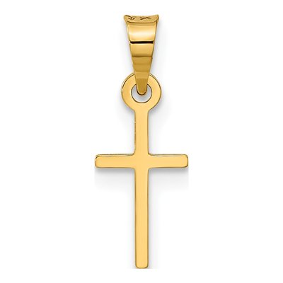 14K Yellow Gold Cross Pendant – view 4