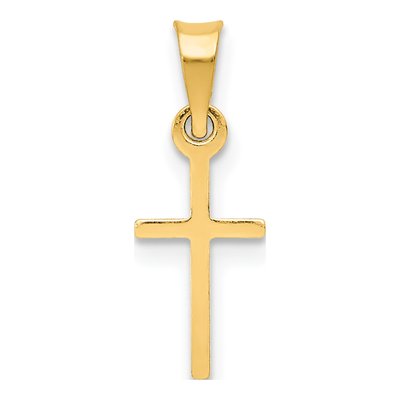 14K Yellow Gold Cross Pendant