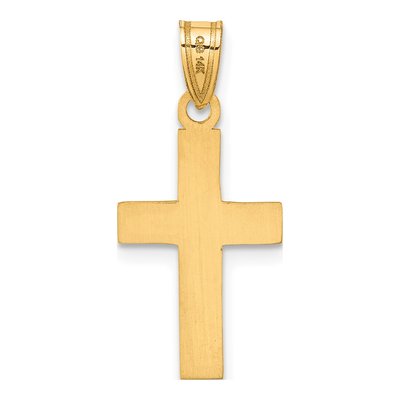 14K Yellow Gold Cross Pendant – view 4