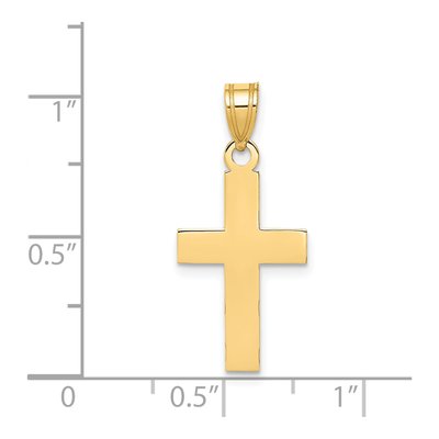 14K Yellow Gold Cross Pendant – view 5