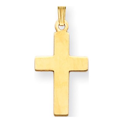 14K Yellow Gold Cross Pendant