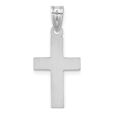14K White Gold Cross Pendant – view 5