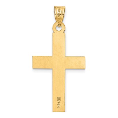 14K Yellow Gold Cross Pendant – view 4