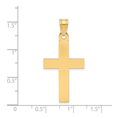 14K Yellow Gold Cross Pendant – view 5