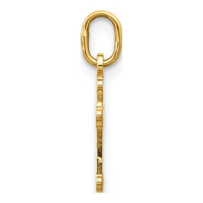 14K Yellow Gold Mini Cross Pendant – view 3