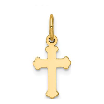14K Yellow Gold Mini Cross Pendant