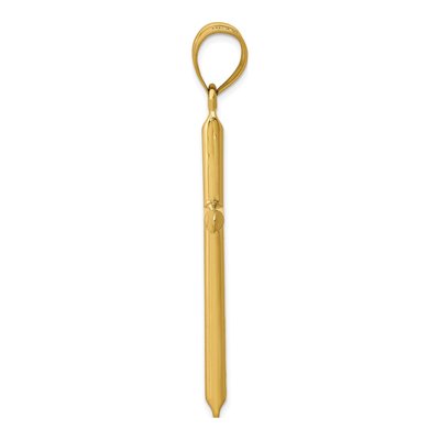 14K Yellow Gold 3-D Hollow Cross Pendant – view 3