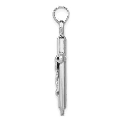 14K White Gold Crucifix Pendant – view 3