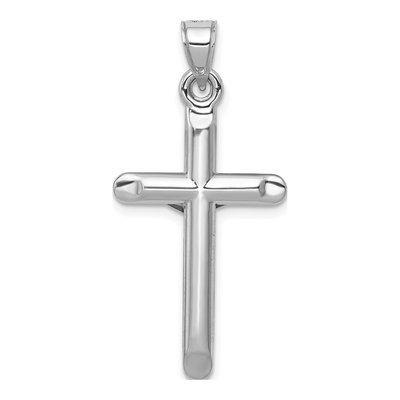 14K White Gold Crucifix Pendant – view 5