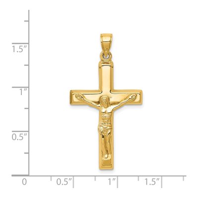 14K Yellow Gold Crucifix Pendant – view 4