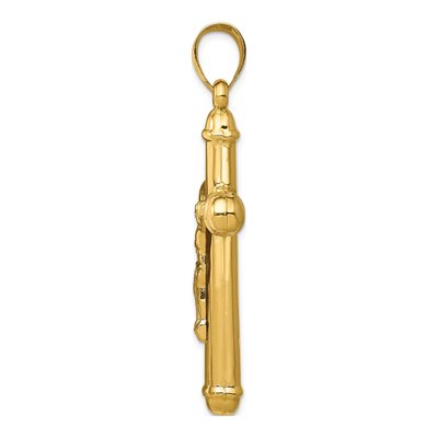 14K Yellow Gold Reversible Crucifix Cross Pendant – view 3