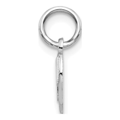 14K White Gold MOM Heart Pendant – view 3