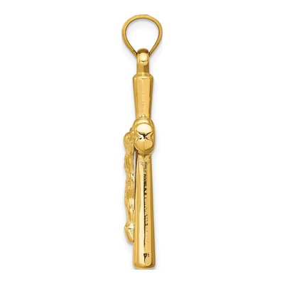 14K Yellow Gold Reversible Crucifix Cross Pendant – view 3