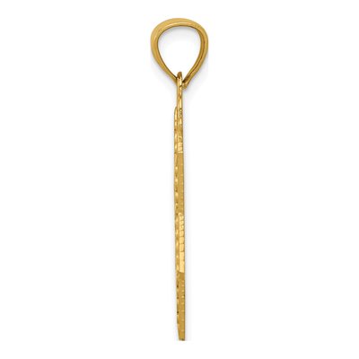 14K Yellow Gold Diamond-Cut Star of David Pendant – view 3