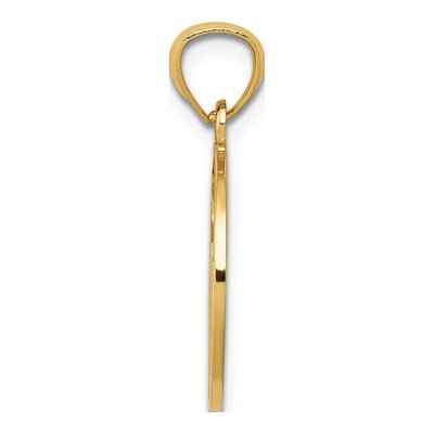 14K Yellow Gold Filigree Chai Pendant – view 3